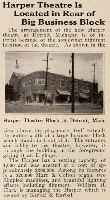Harper Theatre - Old Article From Cinema Tour (newer photo)